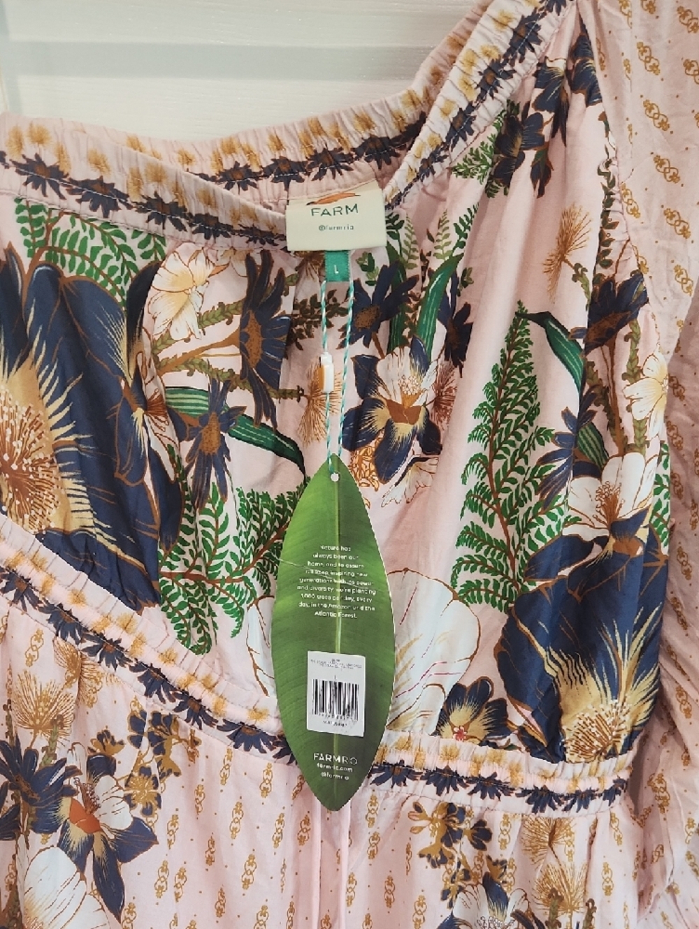 FARM Rio Pink Floral One-Shoulder Maxi Dress - Picture 2 of 2